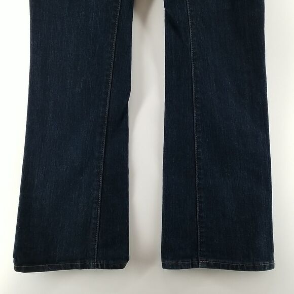 BlueNotes Jeans Women's Size 29x32 Low Rise Boot Cut Dark Blue 5 Pocket Paris - Picture 3 of 10